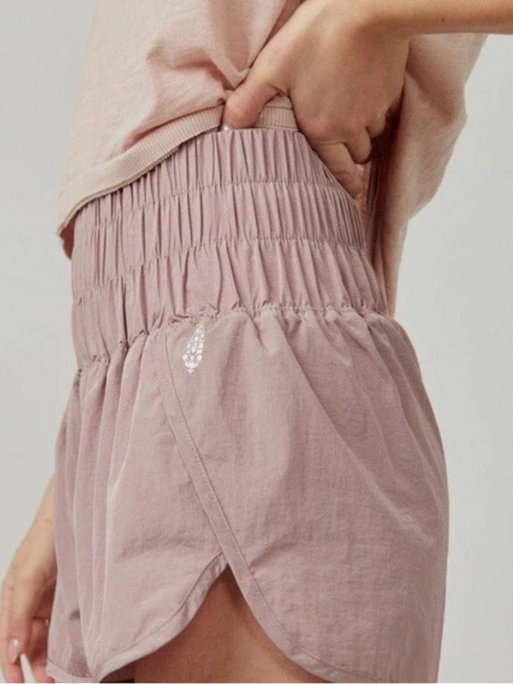 Free people movement mauve shorts